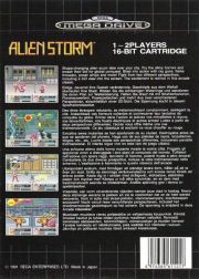 back image for Alien Storm (Europe Version)