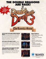back image for Double Dragon 3: The Rosetta Stone (USA Version)