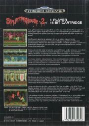 back image for Splatterhouse: Part 2 (Europe Version)