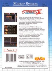 back image for Streets of Rage II (Brazil Version)