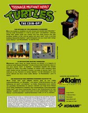 back image for Teenage Mutant Hero Turtles: The Coin-Op (Europe Version)